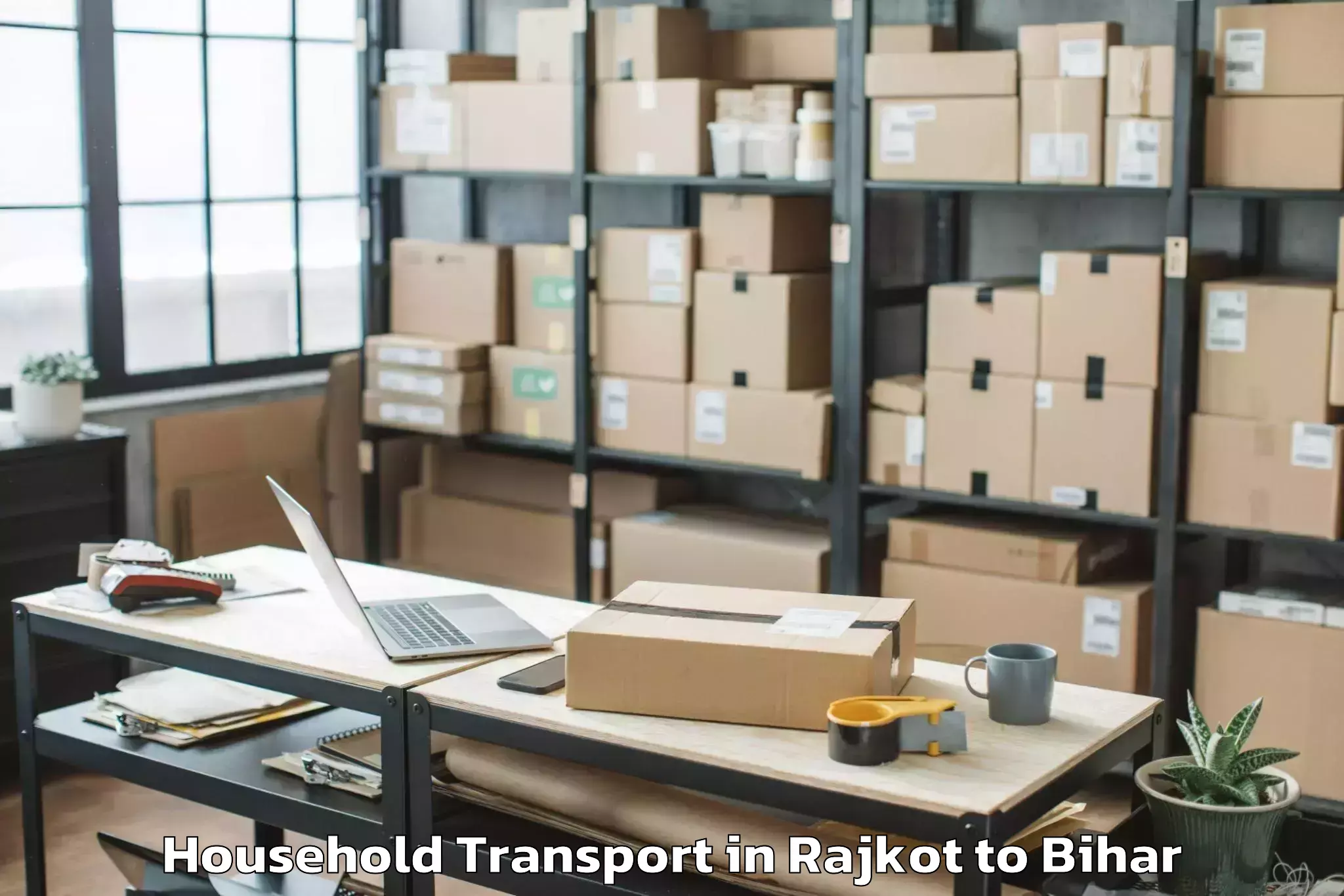 Book Rajkot to Simri Bakthiyarpur Household Transport Online